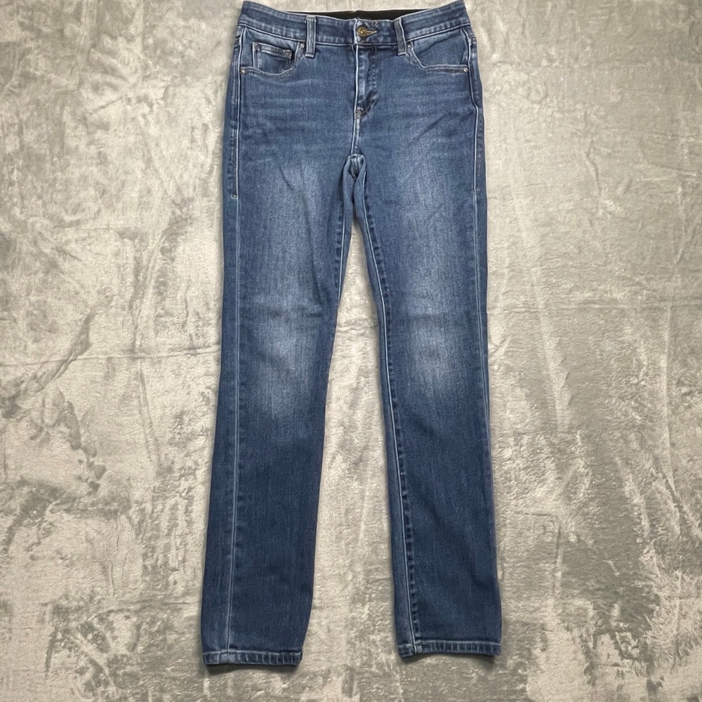 LuLaRoe Skinny Jeans Womens‎ 24 Blue Medium Wash Elastic Waist Stretch Slim Fit